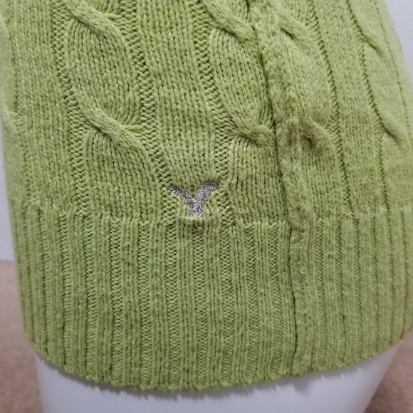 American Eagle sweater Small pullover cable knit long sleeve Twilight - Picture 8 of 10